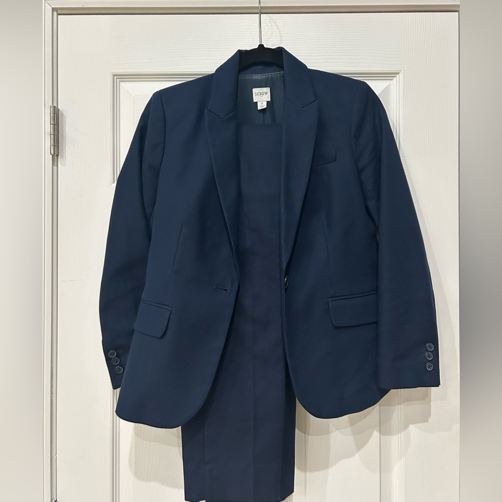 Navy Blazer and Pant Set by JCrew